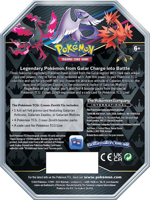 Crown Zenith - Special Art Tin Articuno - Image 2